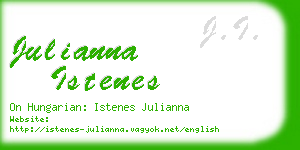 julianna istenes business card